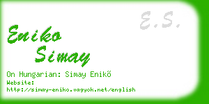 eniko simay business card